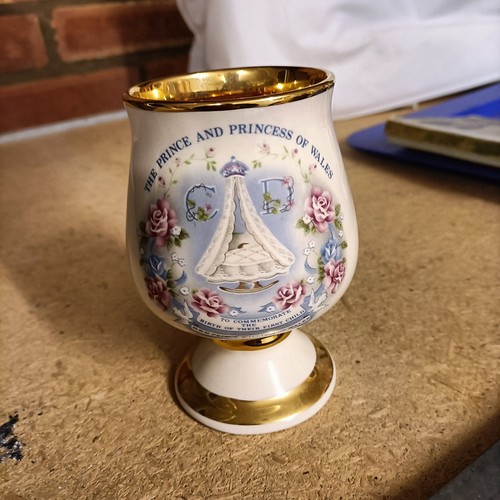 Vintage ceramic cup goblet - ceramic,