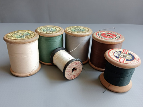 Vintage wooden thread - wooden,