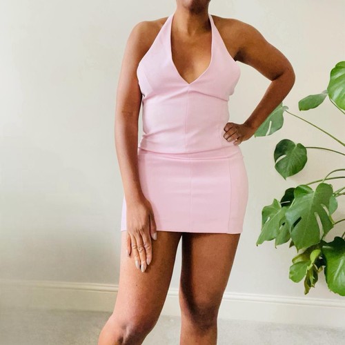 Zara pastel pink halter - zara, mini