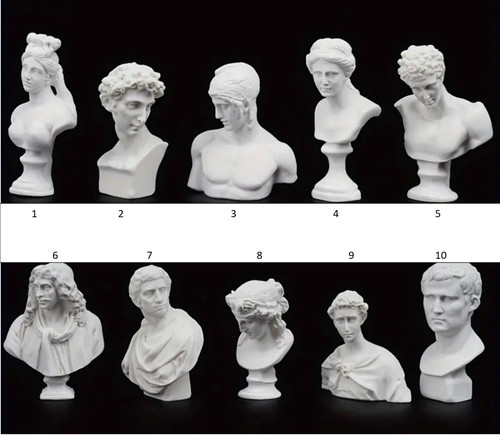 Dolls house resin cast marble - house,