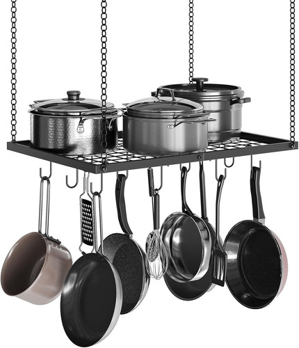Hanging pot rack - rack,, ceiling