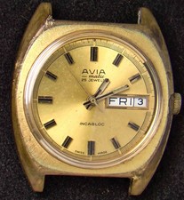 Avia-Matic Gold-Tone Men's