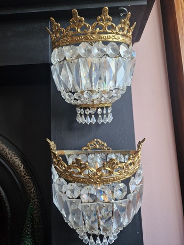 Vintage pair wall lights - vintage,