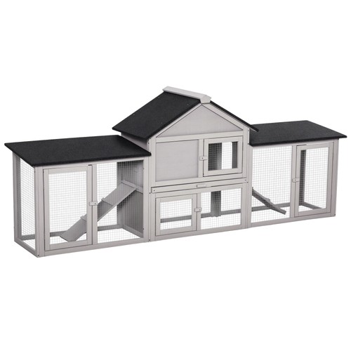 Wooden rabbit hutch - 83",