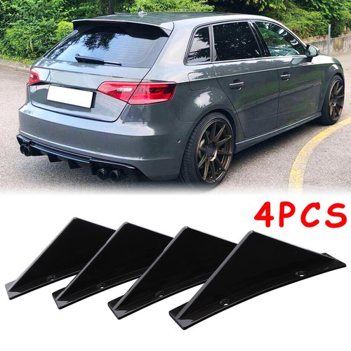 Glossy rear bumper diffuser - glossy,