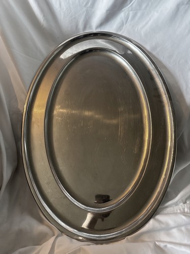Large stainless steel oval - large,