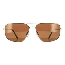 Serengeti Sunglasses Agostino 8825 Matte Gold Mineral Drivers Gold Polarised