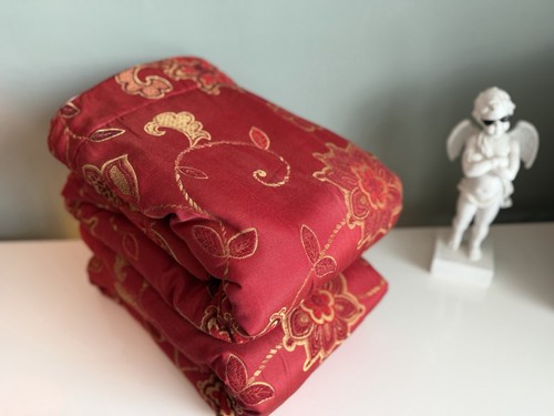 Dunelm heavy red jacquard - dunelm,