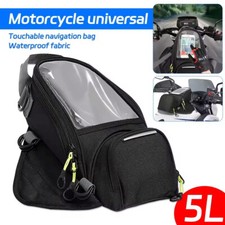 Waterproof Motor Tank Bag Black Oil Fuel Tank Magnetic Motorbike Motorcycle Bag