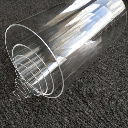 Clear acrylic round tube - round,