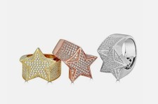 Men's ICED OUT Ring Hip Hop