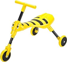 Scuttlebug 3 Wheel Foldable Ride On Tricycle for 1+ Year Old Boys and Girls