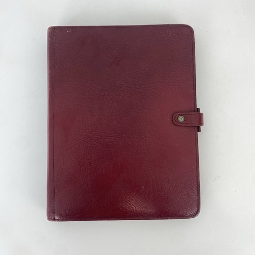 Vintage filofax organizer - vintage, red