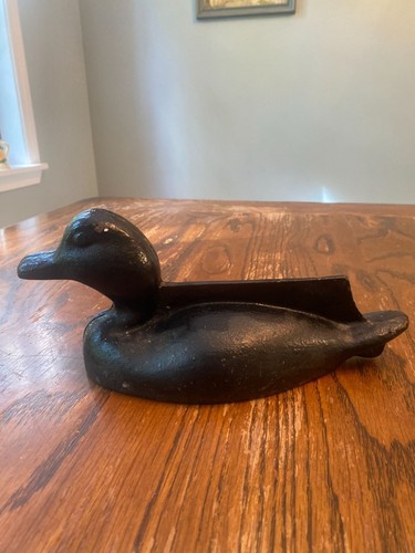 Cast iron duck boot scraper - boot,