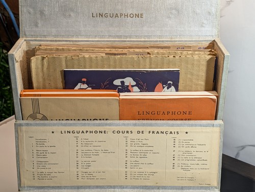 Vintage linguaphone french - vintage,