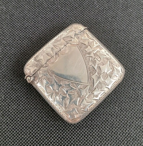 Antique solid silver vesta - solid,