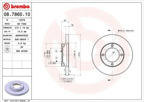 Brake disc for piaggio - 2x,
