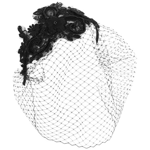 Retro veil headband - veil, miss