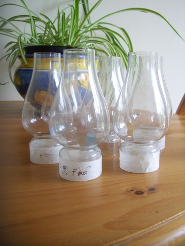 Small clear glass - small, lamp