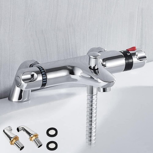Chrome thermostatic bath - thermostatic,