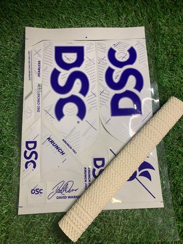 Cricket bat sticker embossed - cricket,