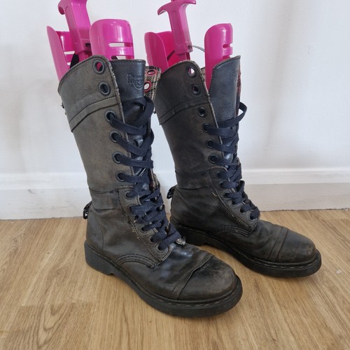 Martens grey mid calf boots - dr,