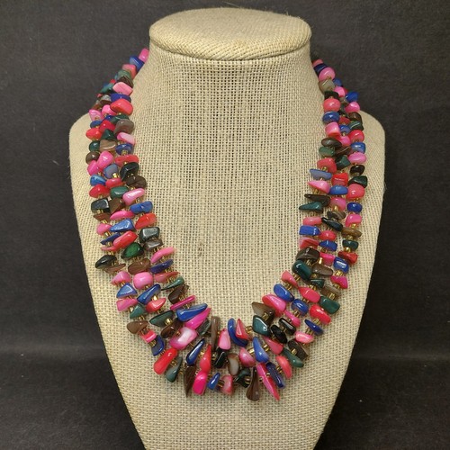 Vintage stone necklace - stone,