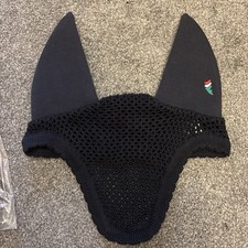 Equiline Soundless Ear Net Navy FULL