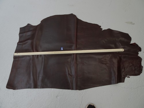 Leather dark brown - dark, large
