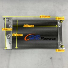 Aluminum Radiator For VW GOLF MK1 CADDY SCIROCCO GTI SPEC 1.6 1.8 Manual