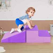 Toddler Soft Play Set Crawling and Climbing Soft Foam Structure-Purple