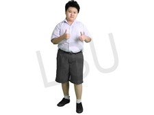 Boys Sturdy Fit Generous Waist Half Elasticated Adjustable Waist School Shorts