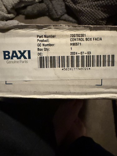 Baxi 720792301 control box - 720792301,