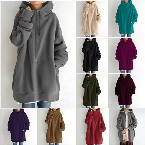 Women winter fleece zip - winter,