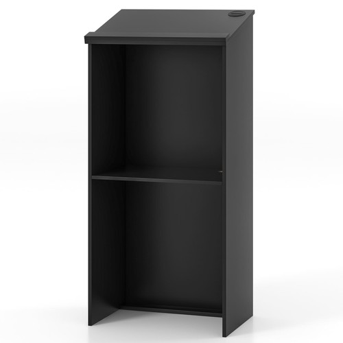 Wooden standing desk lectern - desk,