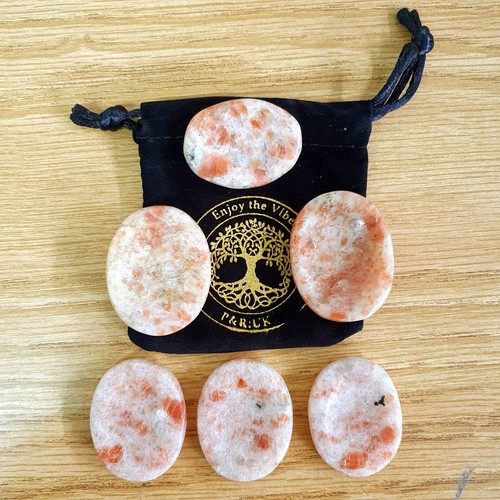 Sunstone worry stone - 1, pc