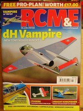 RCM&E MODEL AIRCRAFT MAG 2023 MAY DH VAMPIRE PLANS DENNIS BRYNT CONDOR