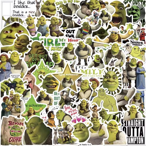 50pcs shrek stickers ogre - 50pcs,