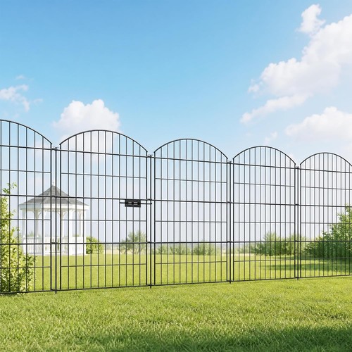 Panels metal fence with - 10,