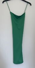 BNWT H&M Green Rib Cross Back Dress Size S