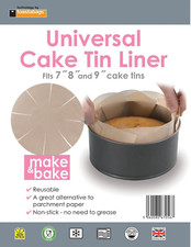 Cake Tin Liner - Non Stick - Reusable -  2 Pack - Fits 7/8/9 inch tins