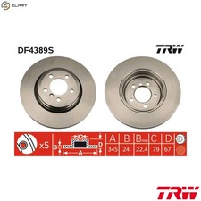 2x BRAKE DISC DF4389S FOR BMW