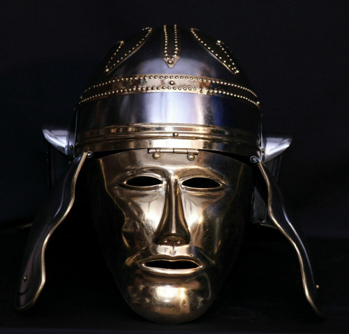 Ancient medieval roman helmet - ancient,