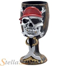 Pirate Skull Goblet Fancy Dress Accessory Halloween Party Prop Decoration