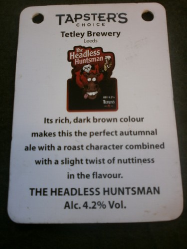 Beer pump clip info - card,