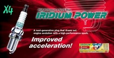 DENSO IRIDIUM POWER spark plugs x 4 for HONDA VFR400 R NC30 & RVF400 NC35 