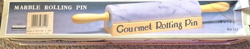 Marble rolling pin with wooden - marble,