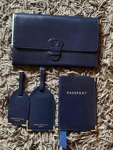 Aspinal london navy leather - aspinal,