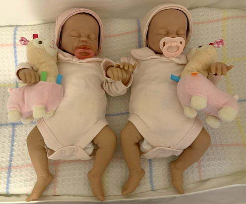 Twin reborn baby girls - a.d.g,