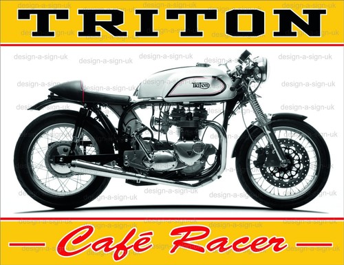 Triton cafe racer l985 sign - cafe,